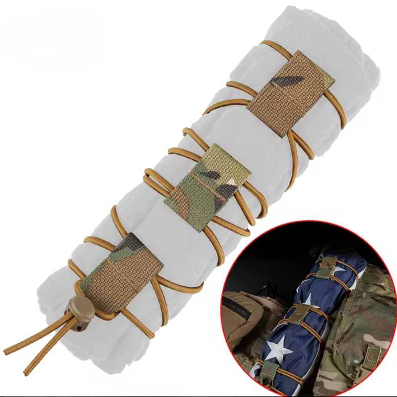 

Tactical Vest Accessories Molle System Sling Adapter Buckle Flag Mp Fixed Strap for Hunting Camping Multi Tool