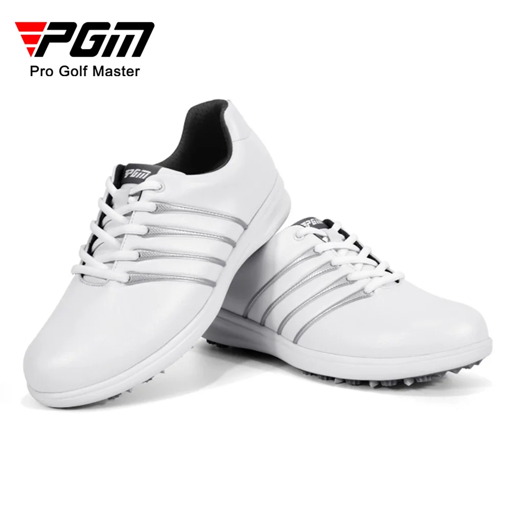 

PGM Golf Shoes Women's Sports Shoes Waterproof and Anti-Slip Lace-Up White Shoes