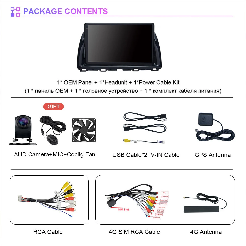 Android 15 Carplay Auto Qualcomm 2K QLED Screen Car Radio Player For Mazda CX5 2012 - 2015 GPS Multimedia Wifi 4G BT Navigation