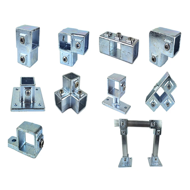 40x40mm Square Tube  Connection Piece Galvanization Elbow Three-way Square Pipe Fixed Joint Storage Rack Rack