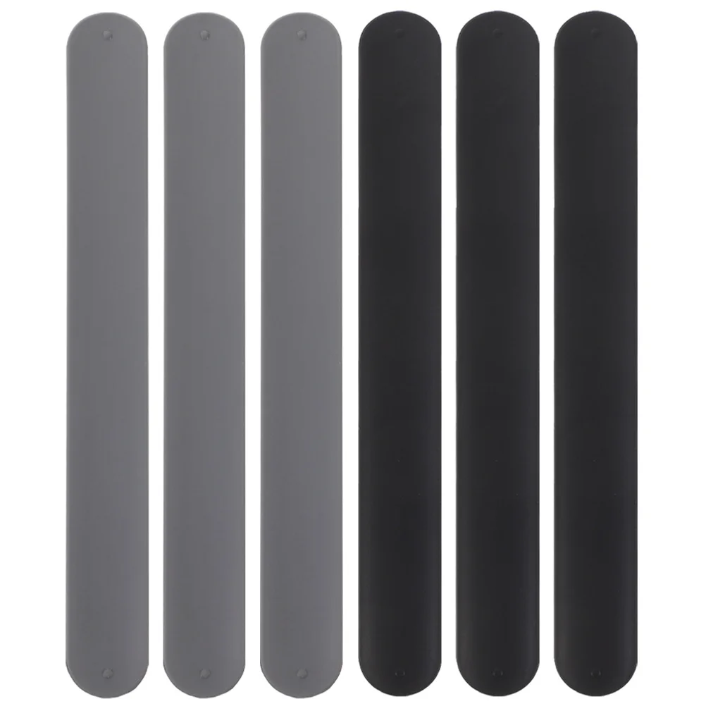 

6Pcs Wrapping Paper Organizer Bands Stabilizer Silicone Metal Strips Holiday Wrap Holders Wrinkle Free Storage Clips Present