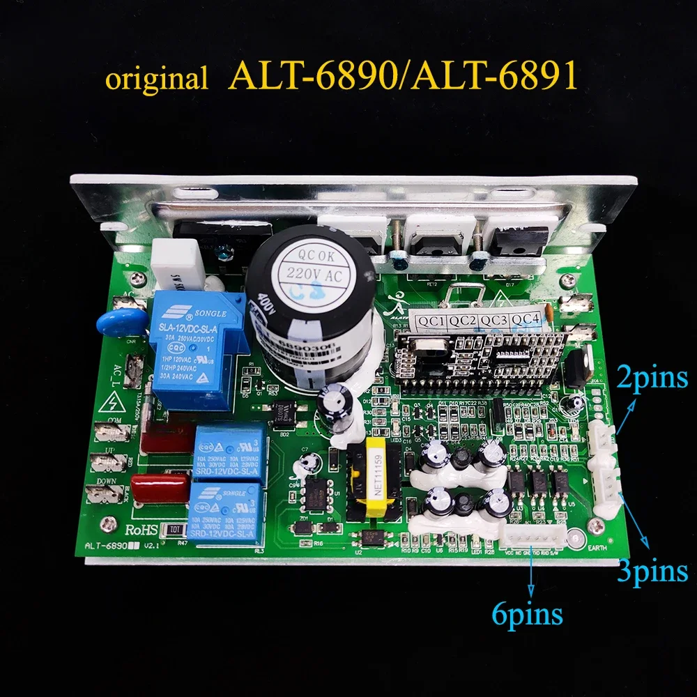 Original ALT-6890 ALT-6891 for YIJIAN 8008ES SHUA Treadmill Motor Controller Power Supply Board Control Circuit Board Mainboard