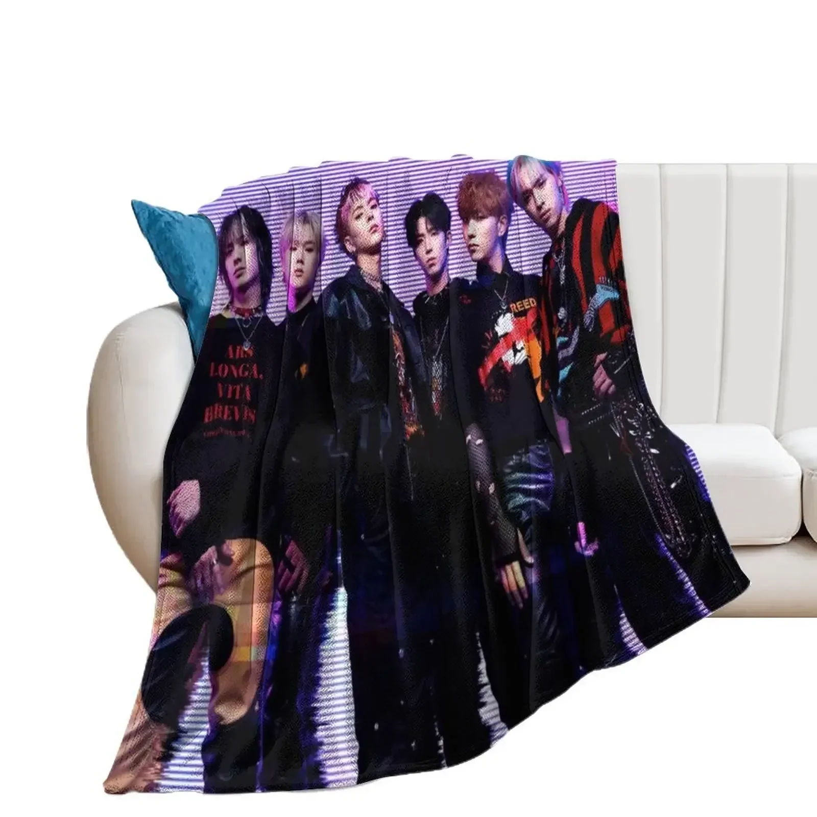 

Xdinary Heroes Poster KPOP band mini album Hello World 4 Throw Blanket Picnic Thin Blankets