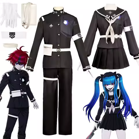 The Hundred Line Sumino Takumi Cosplay Fantasia Top Pants Amemiya Darumi Costume Disguise Boy Girl Adult Halloween Carnival Suit