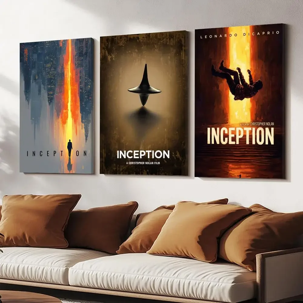 Classic Movie I-Inception Framed Wall Painting HD Canvas Wall Art | Optional Framed/Unframed | Modern Entryway Home Decor