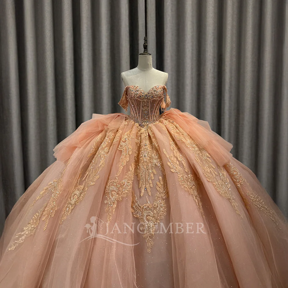 Princess Ball Gown Quinceanera Dresses Organza Formal Birthday Party Customized شارون سعيد فساتين سهره Tiered