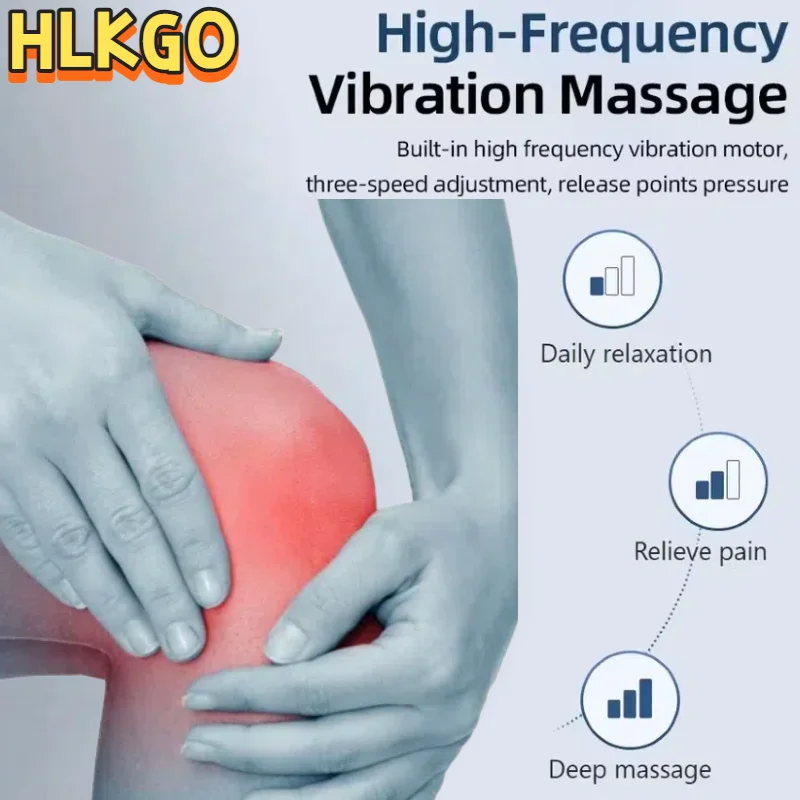 

Cordless Smart Knee Massager with Vibration - Multifunctional Relaxing Massage Device for Joint Care, Gifts for Elderly Parents