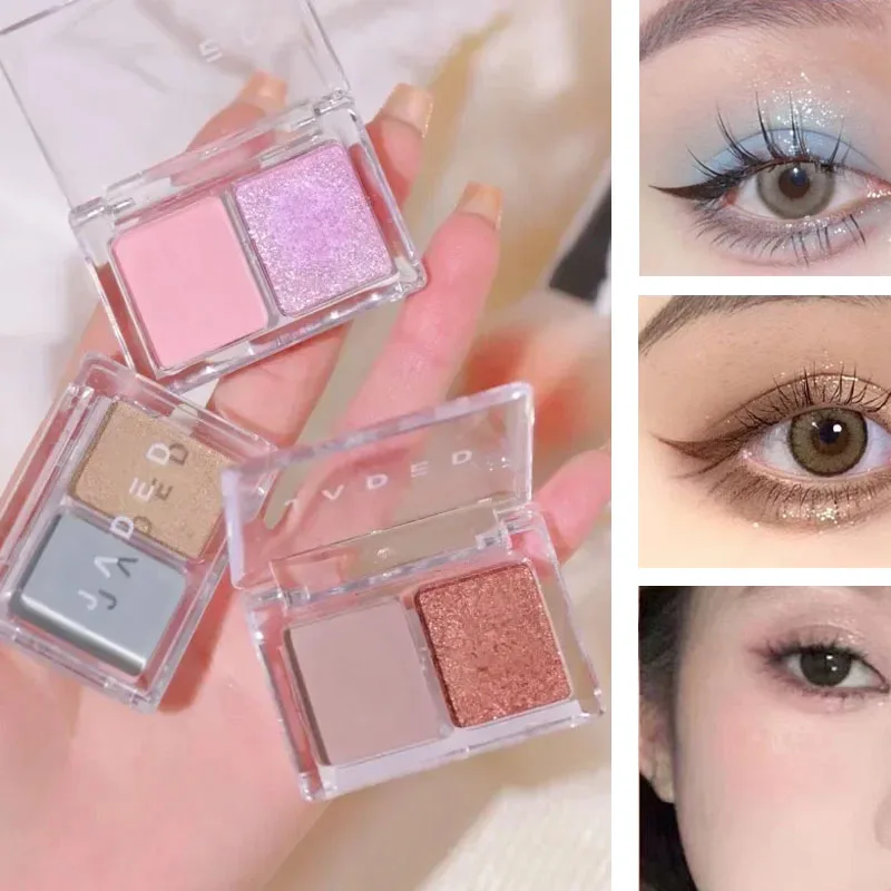 マットグリッターアイシャドウパレット青紫パンクスモーキークールトーンアイシャドウパウダー Waterpoof ヌードアイ顔料女性化粧品