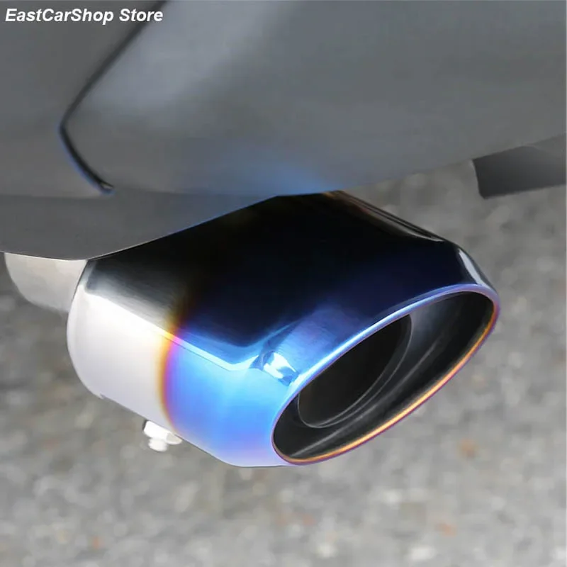 

Car Exhaust Muffler Tip Stainless Steel Pipe Chrome Trim Rear Tail Throat Trim for Toyota RAV-4 RAV4 XA50 2019 2020 2021 2022