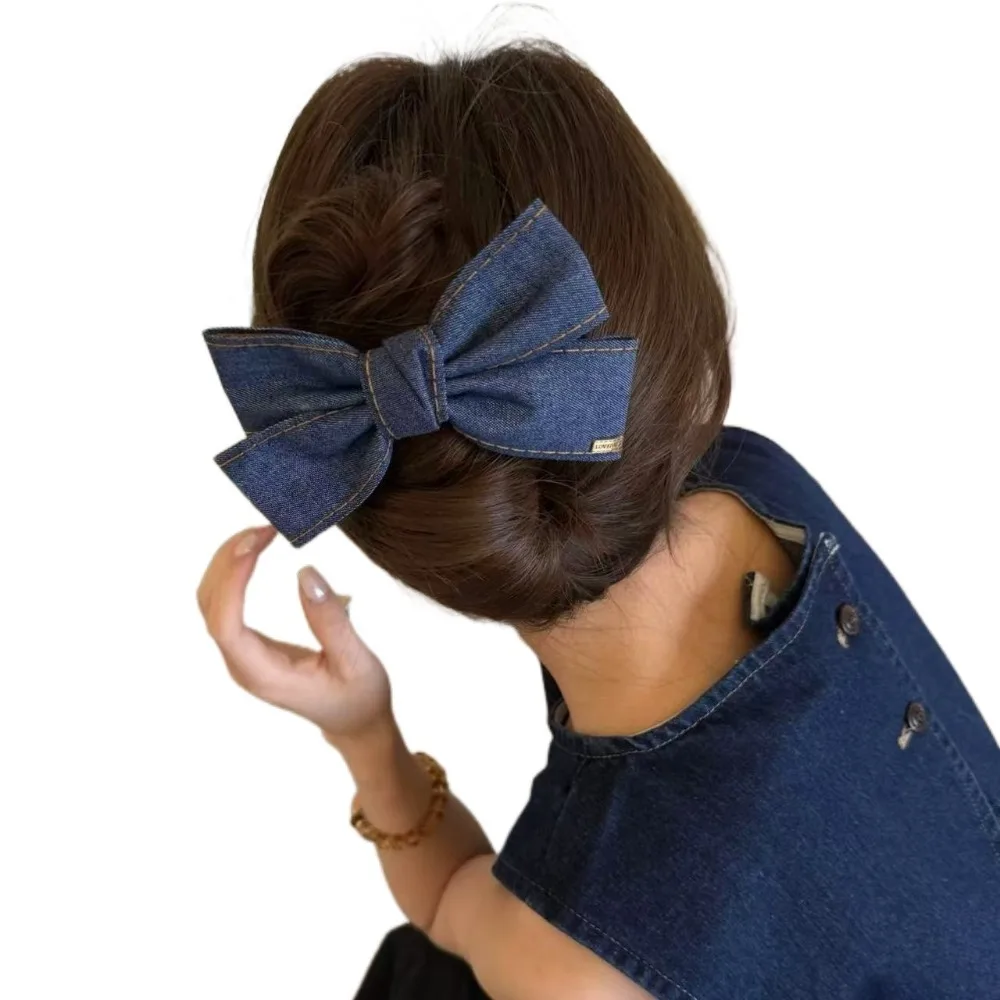 بسيطة كاوبوي القوس دبوس الشعر الحلو الصغيرة الذهب تسمية مشبك شعر بلون اليدوية القوس الشريط دبوس الشعر إكسسوارات الشعر #2