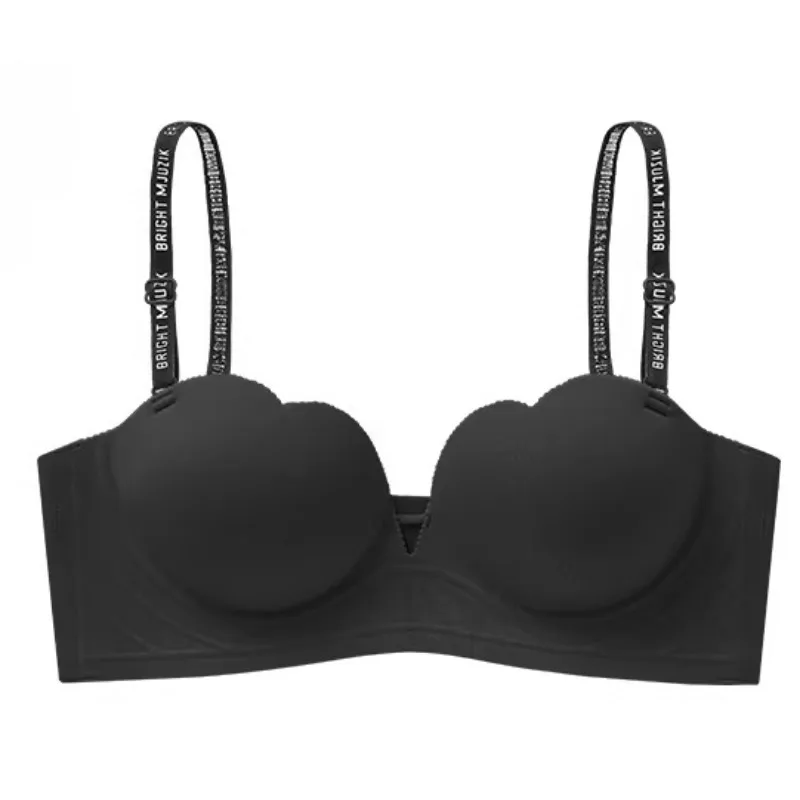 Sujetador Acolchado de 8cm para Mujer, Busto Pequeño, Copa AA, Media Copa, Diseño con Estampados, Cómodo, Lencería Diaria, Atractivo