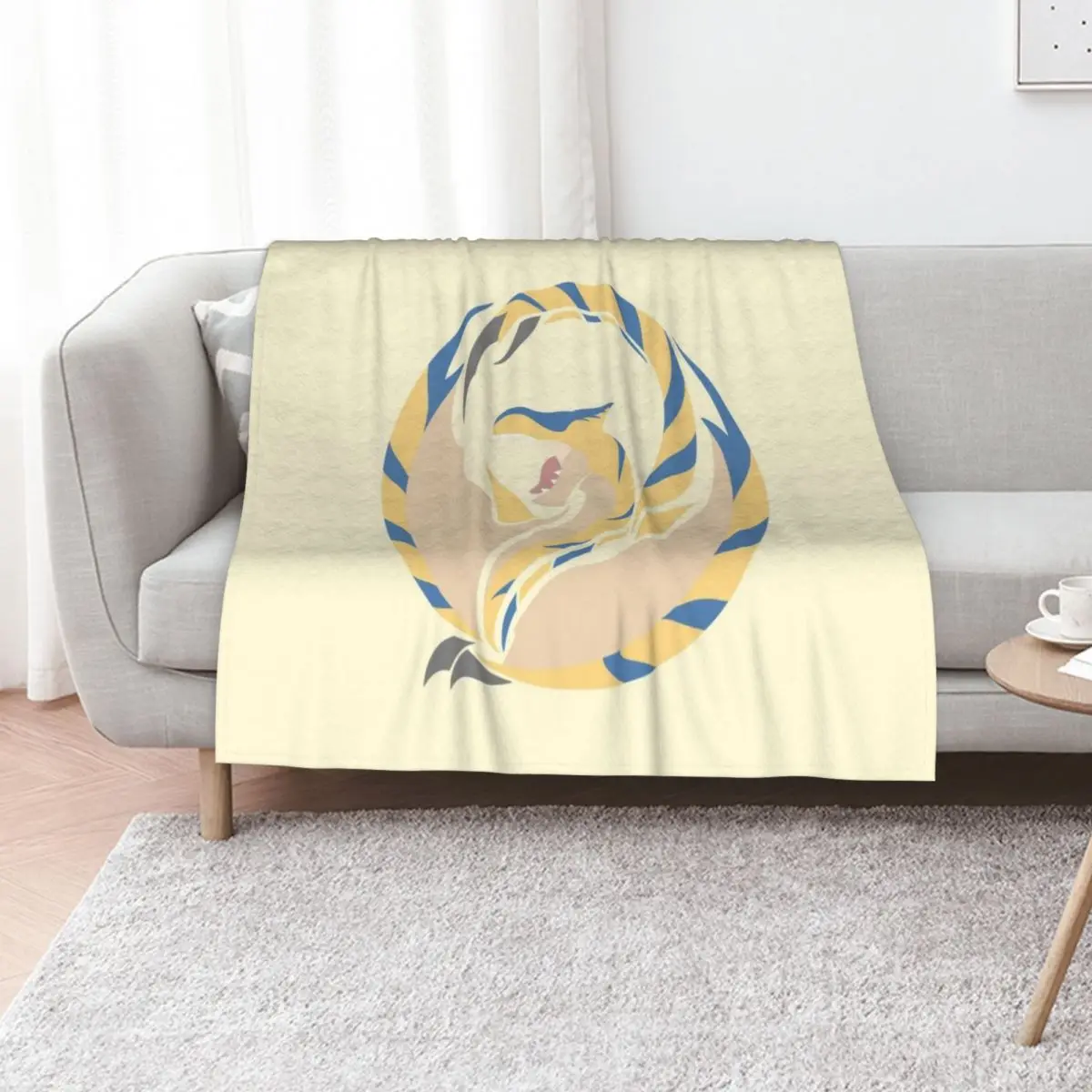 The Roaring Wyvern - Tigrex Throw Blanket Personalized Gift Beach Soft Moving Picnic Decorative Throw Blankets