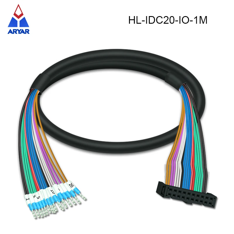 Industrial Grade Cable IDC20 IO Extened Cable IDC20 IN-OUT Wire For Terminal Block Module