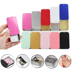 20/30/50pcs/pack Empty Metal Rectangular Mini Tin Box for Jewelry Pill Cases Portable Small Cosmetic Container Candy Storage Box