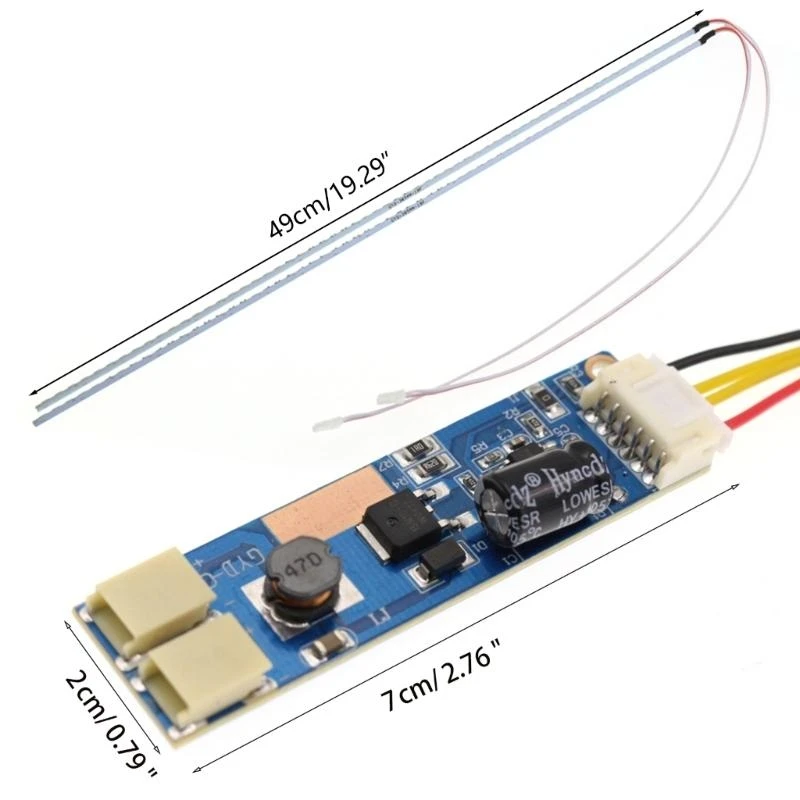 ترقية مصابيح الإضاءة الخلفية LED 490 مم 19 بوصة مع كابل لوحة السائق لشاشة LCD