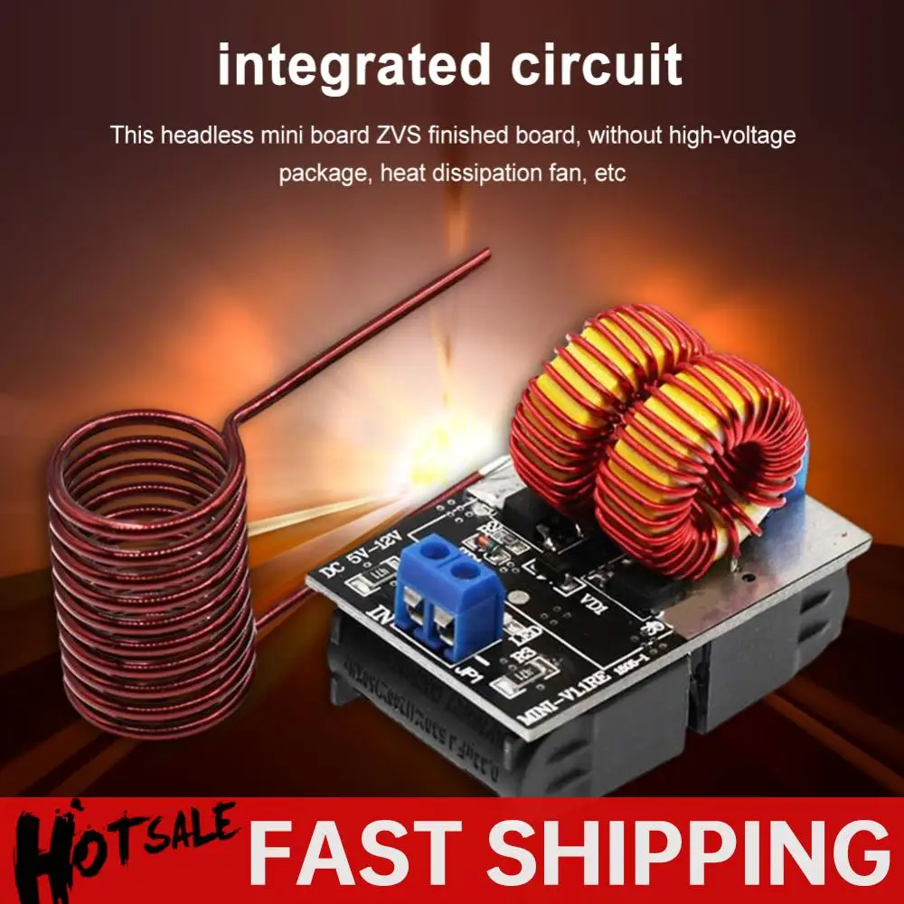 

120W ZVS Induction Heating Board DC 5-12.0V Input Voltage Inductive Heater High Frequency Power Supply Module