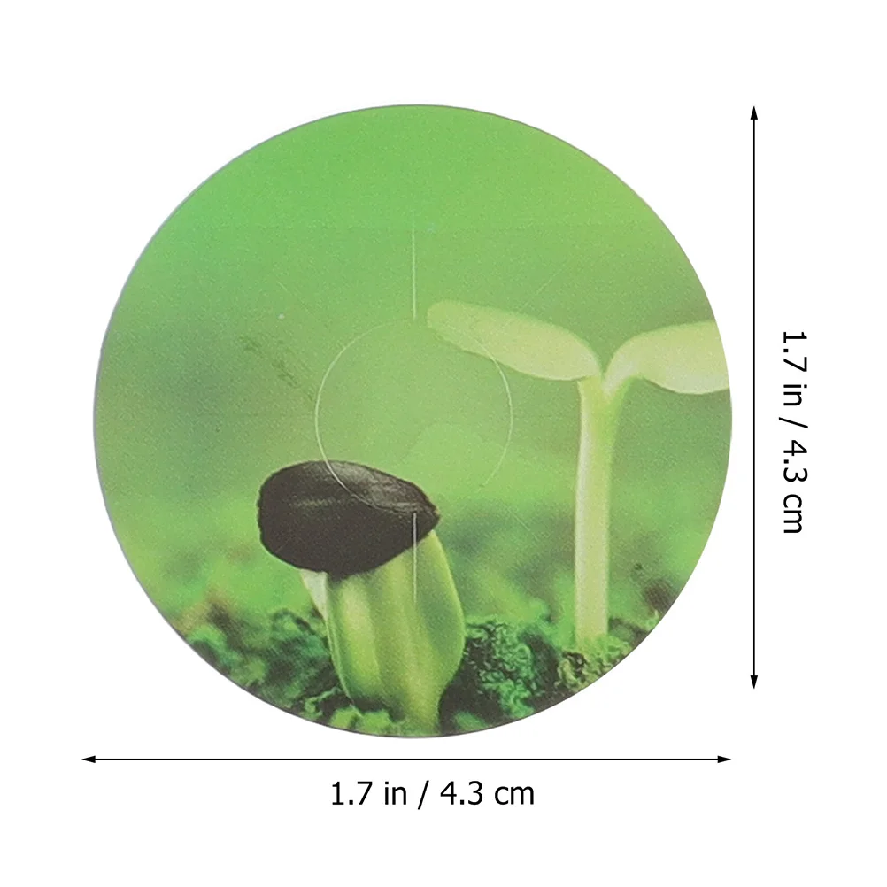 

50Pcs Plant Label Stickers Green PVC Self-Adhesive Grow Basket Mark for Hydroponic Garden Indoor Pod Label Kit Garden Supplies