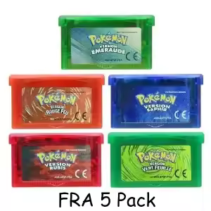 USA/EUR/ESP/ITA/NOE/FRA Pokemon Series Video Game Cartridge Pokemon Emerald FireRed LeafGreen Ruby Sapphire for GBA - Image 19