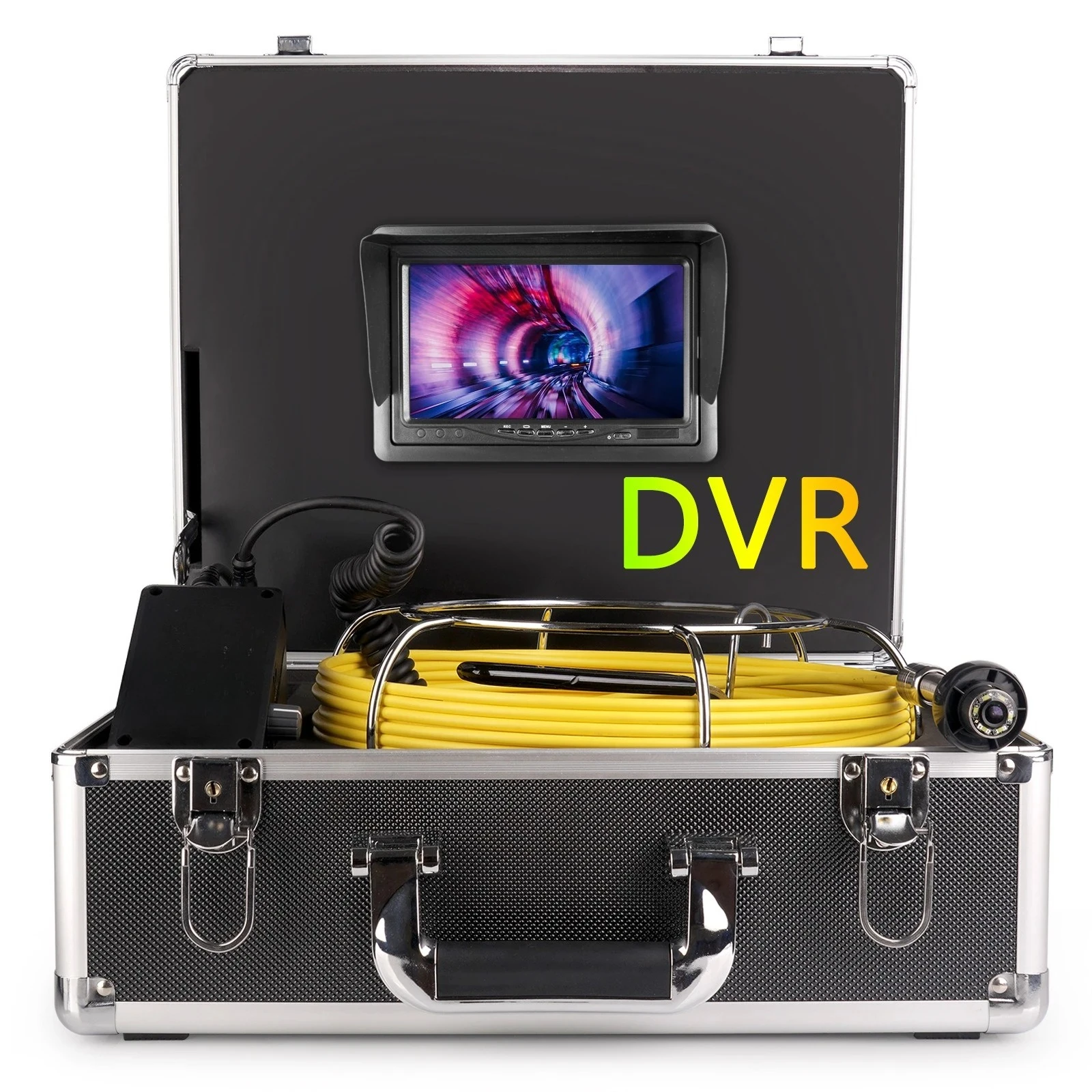 7 inch industrial pipeline endoscope sewer camera coal steam channel detector 1080