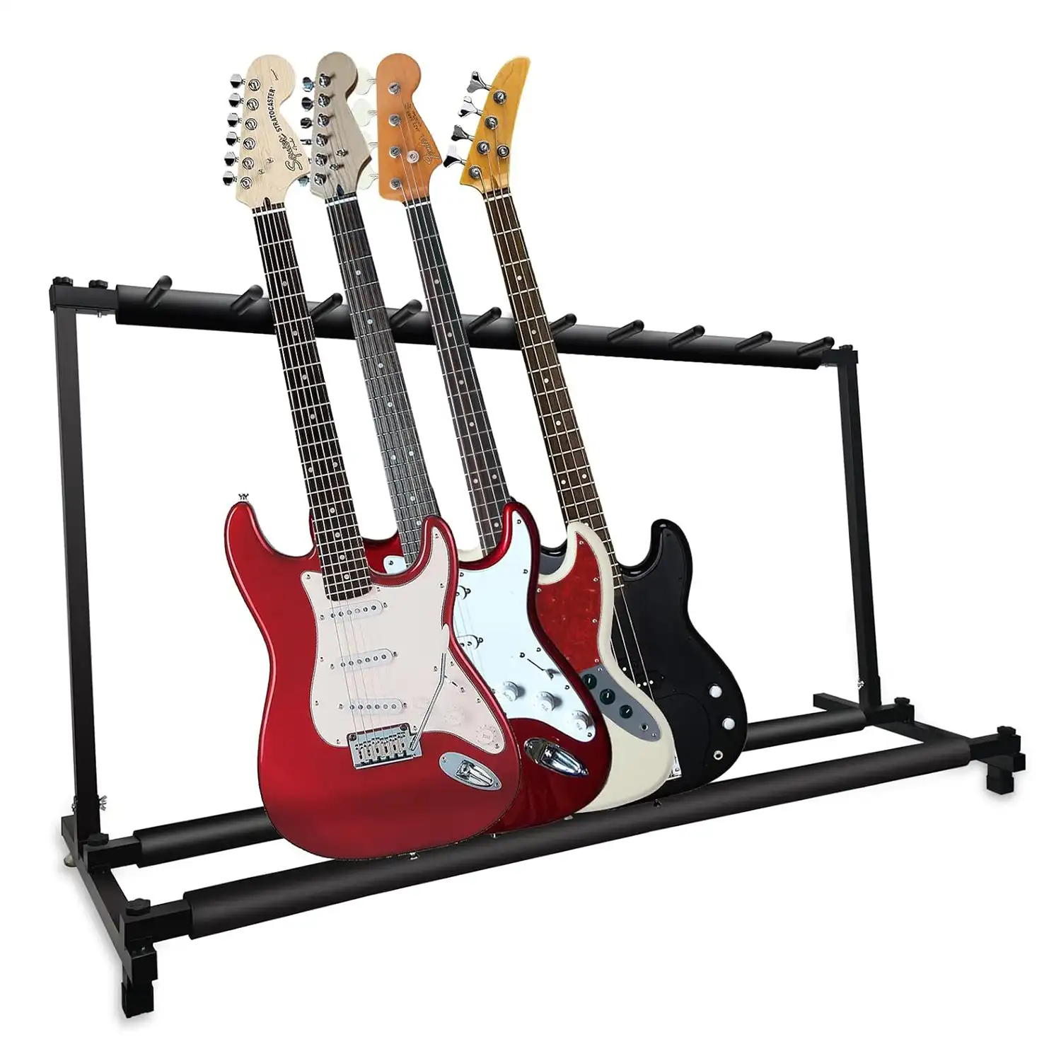 

5 Core Multi Guitar Rack Stand Floor 9 Slot Adjustable Flying V Guitars Holder GRack 9N1