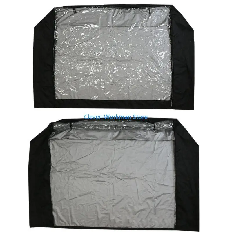 

24TD Bunny Hutch Cover Oxford Cloth Outdoor Dog Wire Cage Crate Cover Yard Outdoor