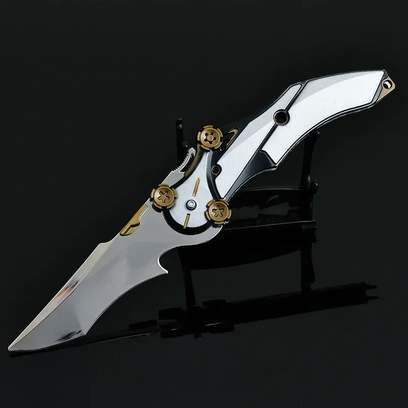 22cm współczujący składany nóż gra peryferyjna Arena Breakout broń taktyczne szkolenie metalowy model ozdoba rzemiosło prezenty zabawki