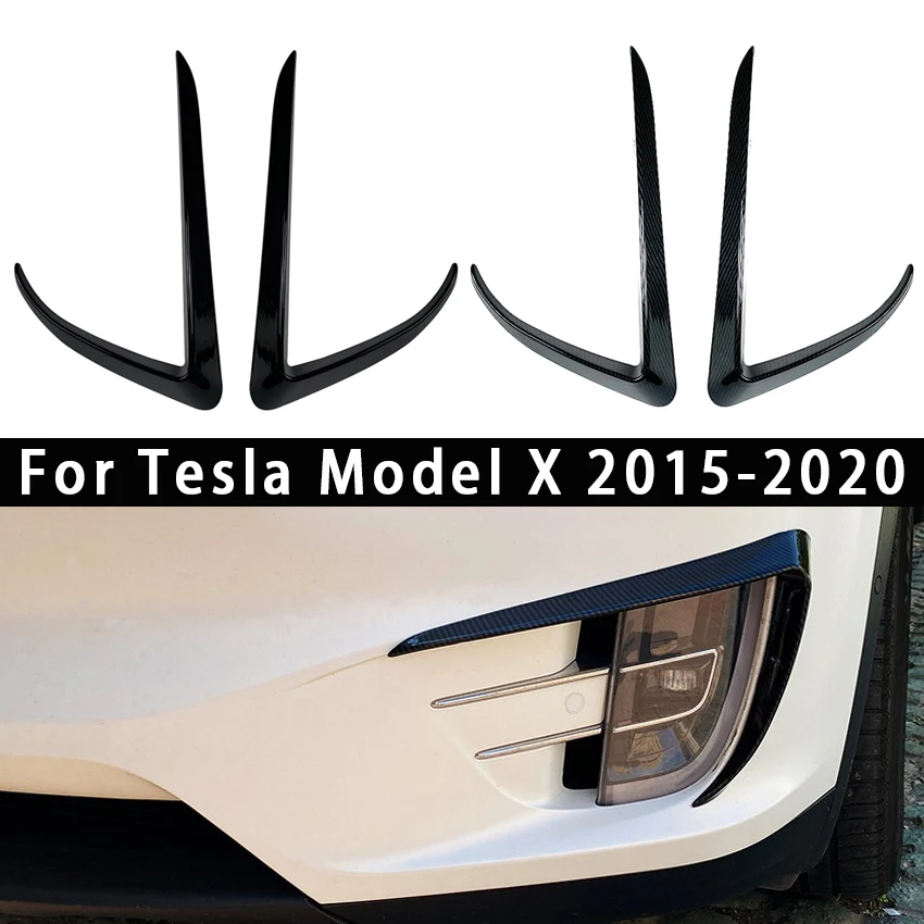 

Для Tesla Model X 2015-2020 автомобильный передний бампер, сплиттер, спойлер, накладки, противотуманные фары, нож для бровей, ветра, внешние аксессуары автомобиля