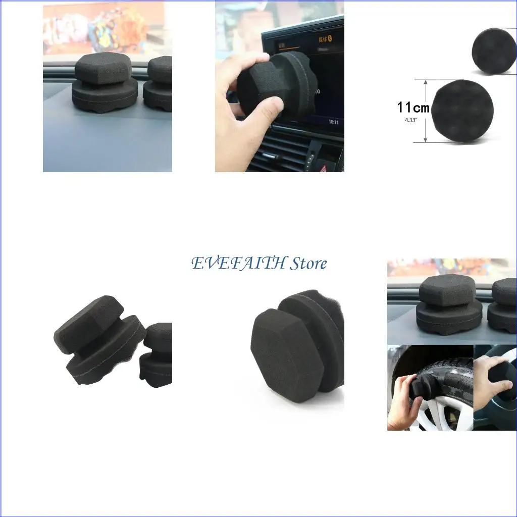 

124b автомобиль -восковая полировальная губка шестиугольная сцепляющая аппликация