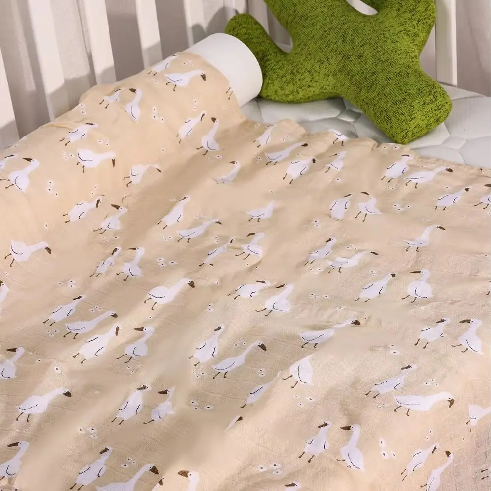 بطانية قماط ناعمة للأطفال مطبوع عليها رسوم كرتونية قابلة للتنفس كيس نوم بطبقة مزدوجة من القطن لعربة الأطفال للأولاد والبنات #3