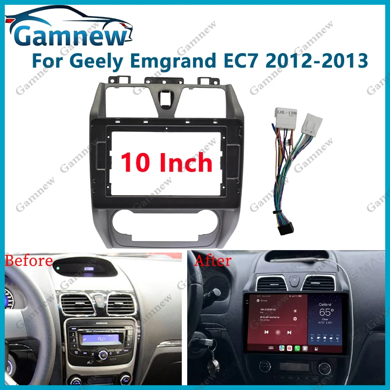 

10 Inch Car Frame Fascia Adapter For Geely Emgrand EC7 2012-2013 Android Radio Dash Fitting Panel Kit