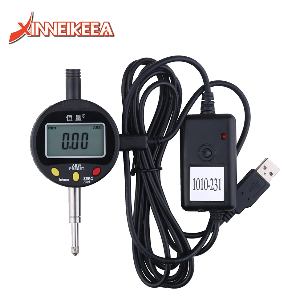 0-100mm Large Stroke High Precision 0.001 Digital Display Indicator Imported Glass Melting Grid Sensor Electronic Dial Indicator