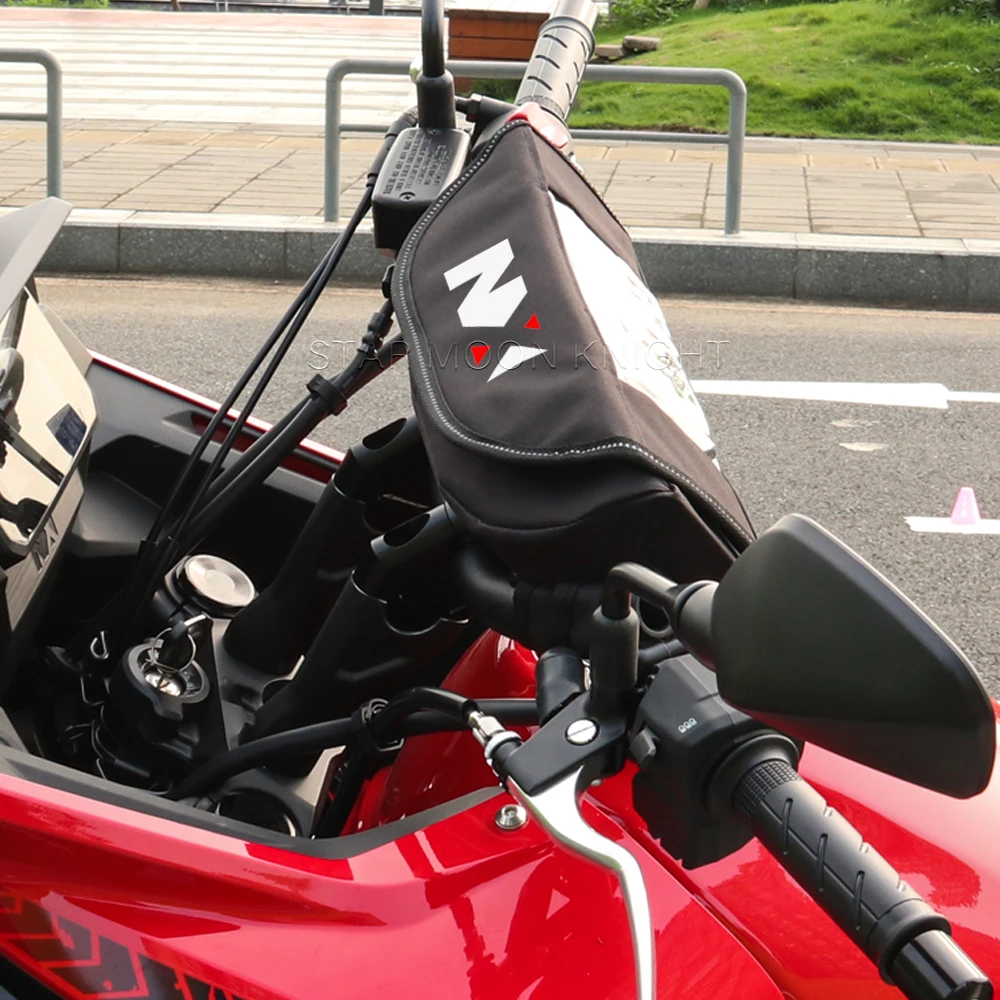 For Honda NX400 NX500 Motorcycle Waterproof Handlebar with Touchscreen Phone Storage Bag NX 400 500 Moto Handlebar Travel Bags