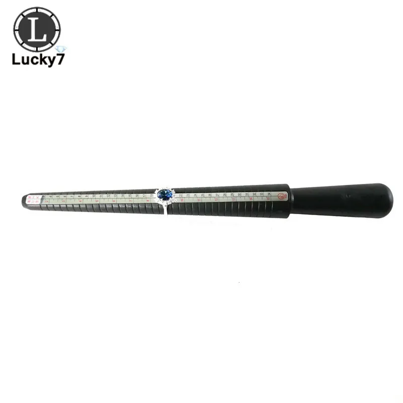 Multi-Purpose Professional Ring Sizer Measuring Tool Plastic Jewelry Mandrel Stick Finger Gauge for Ring Size Determination