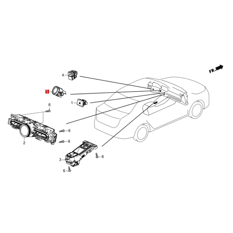 35881-TZA-A01 Suitable for Ho nd a Ac co rd Ci vi c CR V, Hao Ying Fei Du Yi ng Sh i P ai Engine start stop switch