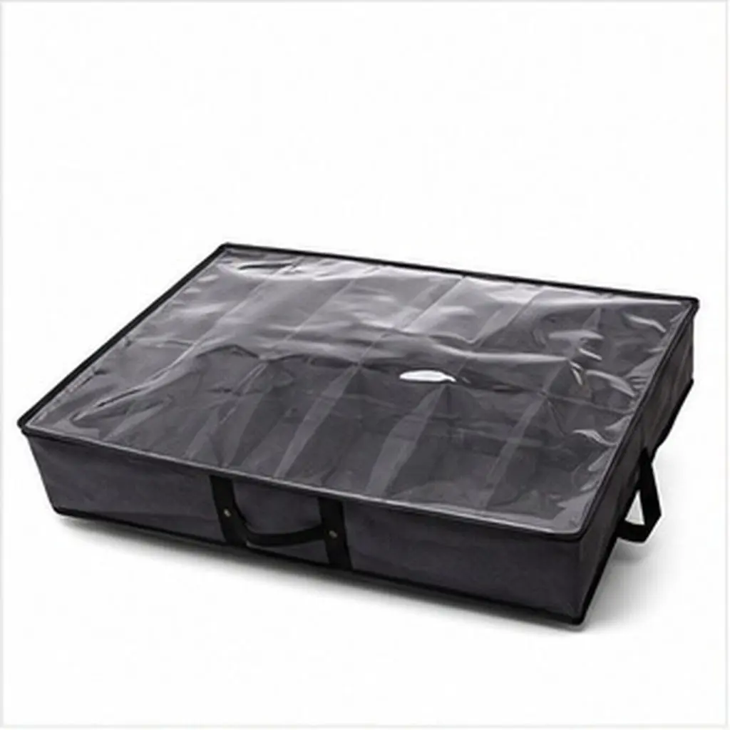 Transparent Foldable Shoes Storage Box Multi Grids Dustproof Waterproof Large Capacity Under Bed Shoe Container for Bedroom