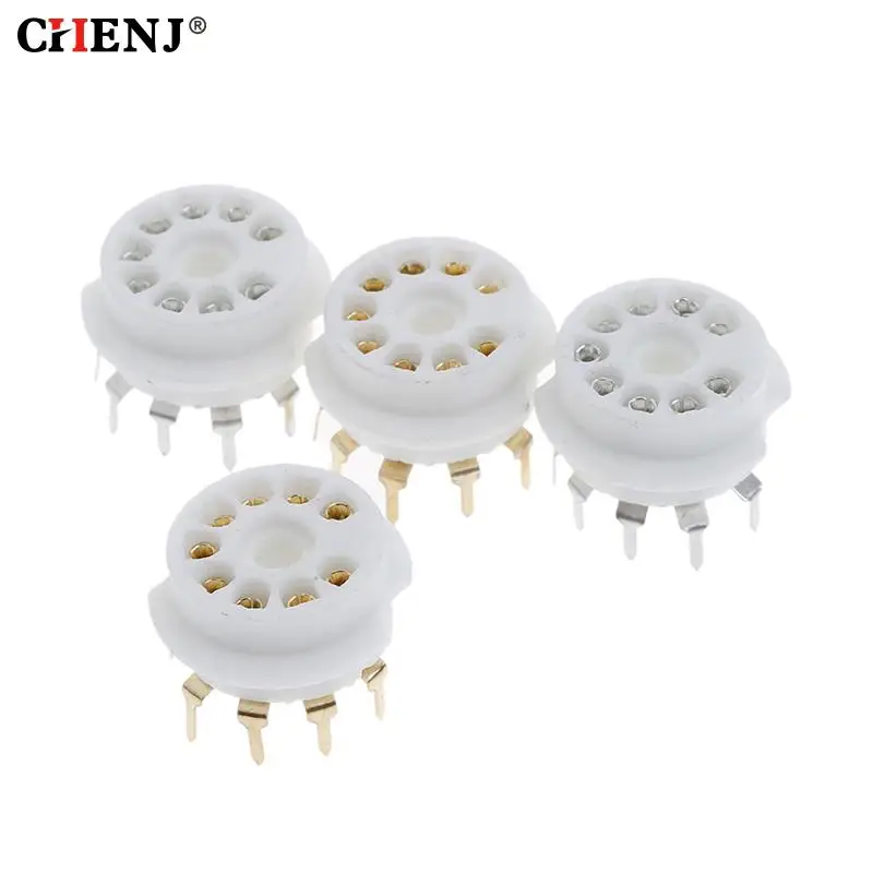 1pc ceramiczne 9pin B9A do montażu PCB rury gniazdo dla 12AX7 12AT7 12AU7 6DJ8 ECC82 5670 6922 Hifi Audio w stylu Vintage AMP DIY
