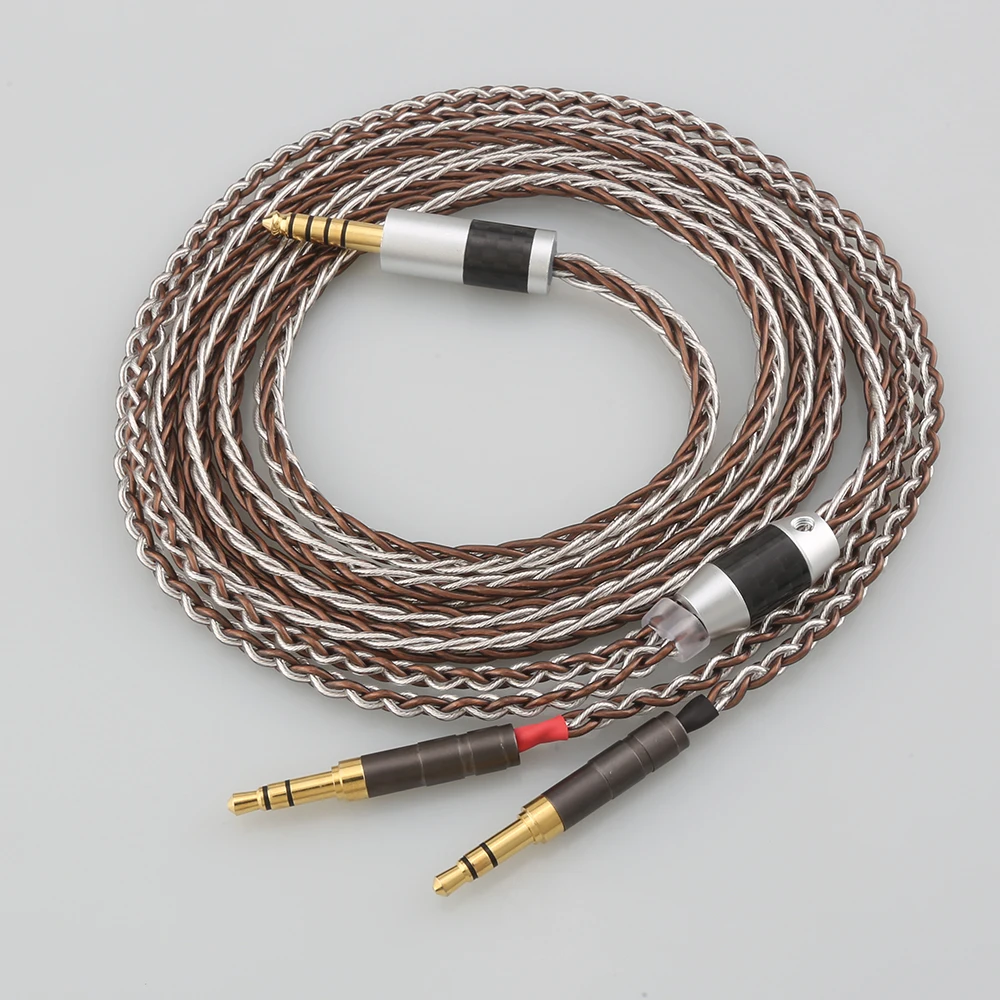 

High-End Audiophile Grade 8-Core OCC Copper Headphone Cable, Audiocrast 4.4/3.5mm Balanced Replacement Wire for Beyerdynamic