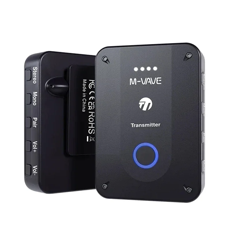 M-vave WP-9 2.4G Wireless Earphone Monitor Rechargeable Transmitter Receiver Support Stereo Mono Recording Function