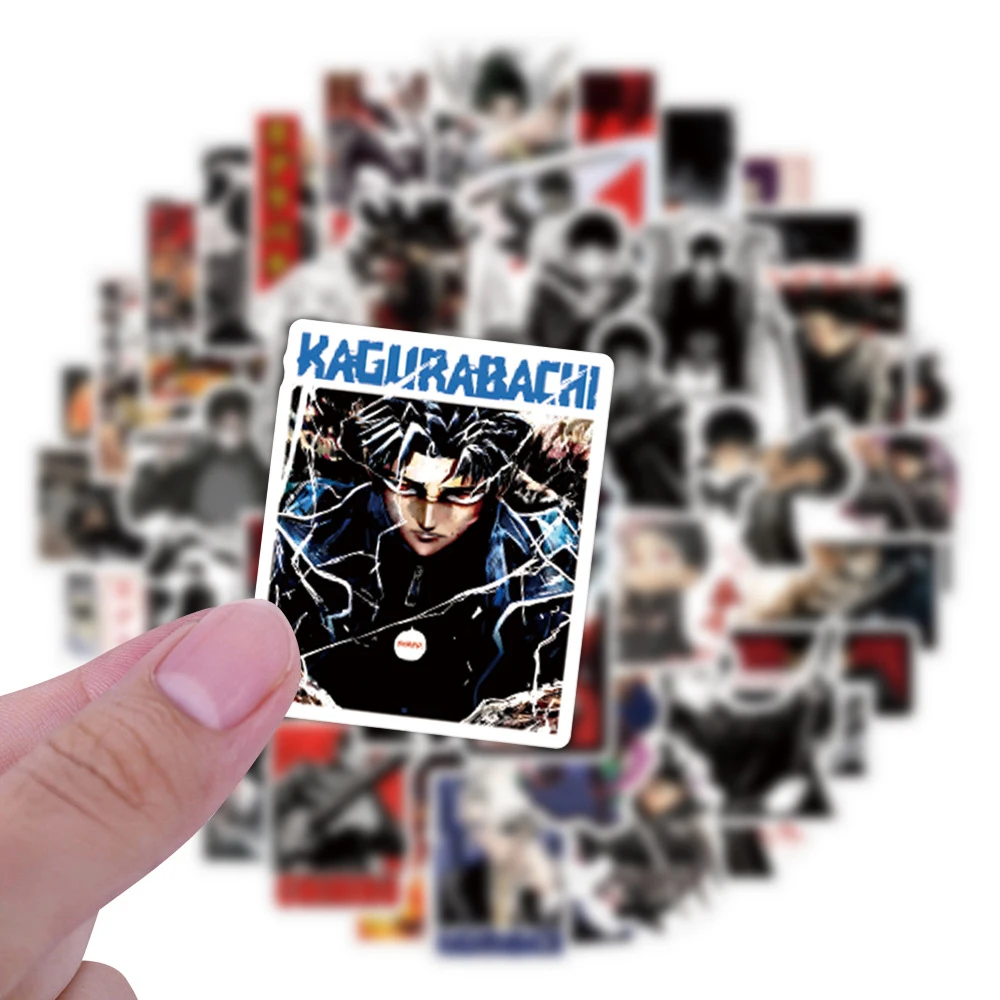 

10/30/55pcs Anime Cartoon Kagurabachi Stickers Classic Manga Decals DIY Skateboard Phone Luggage Bike Cool Graffiti Sticker Toys