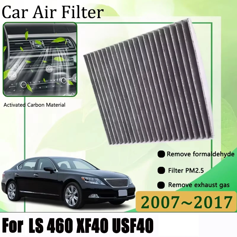 Carbon Air Filter For Lexus LS 460 LS460 XF40 USF40 2007-2017 Car Air Filter Conditioner Replacement Filters Car Accessories