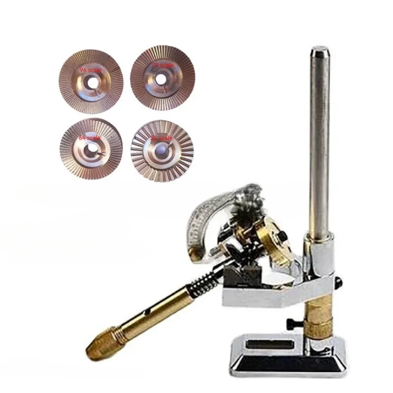 

Lapidary Machine Gem Faceting Tool Gemstone Jade Flat Polishing Positioning Equipment Adjustable With Dops for 96 72 64 32 Scale