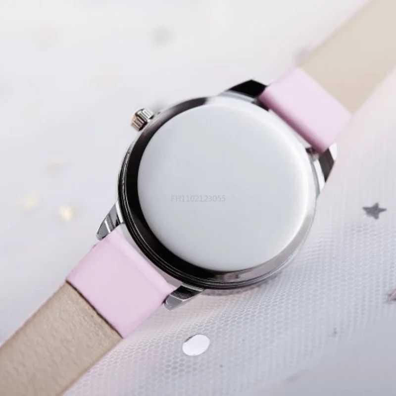 Cute Cheese Cat Pattern Kids Watches Girls Quartz Analog Child Watches for Women Student Clock Gift Relogio Feminino