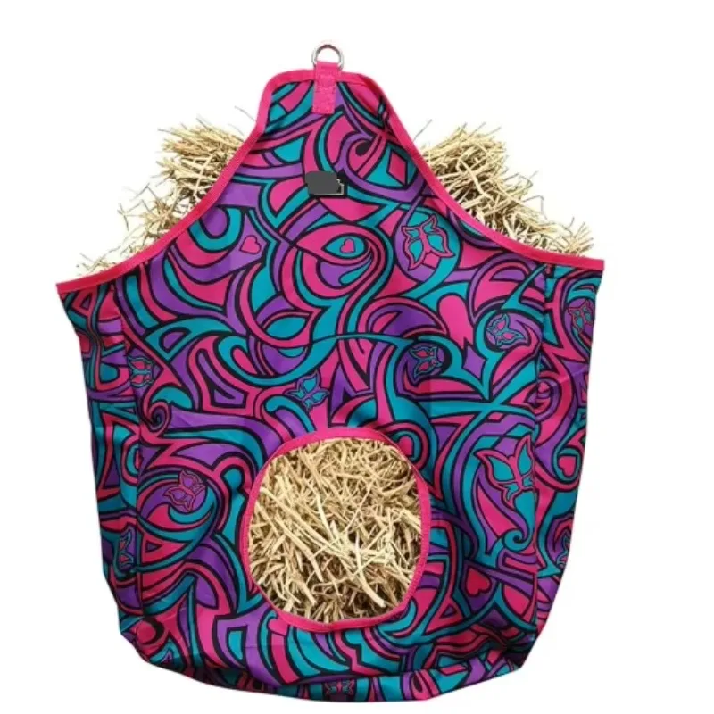 Four-Sided Hanging Hay Bag Equestrian Livestock Forage Storage Net 2026