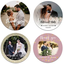 Custom Photo Stickers Labels  Wedding Sticker Personalized Photo Design Label Birthday Celebration Party Invitations Seal Labels