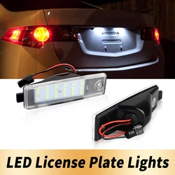 12V LED Number Plate Lamp For Toyota Harrier Hiace Highlander Kluger Land Cruiser RAV4 White License Plate Light Car Accessories