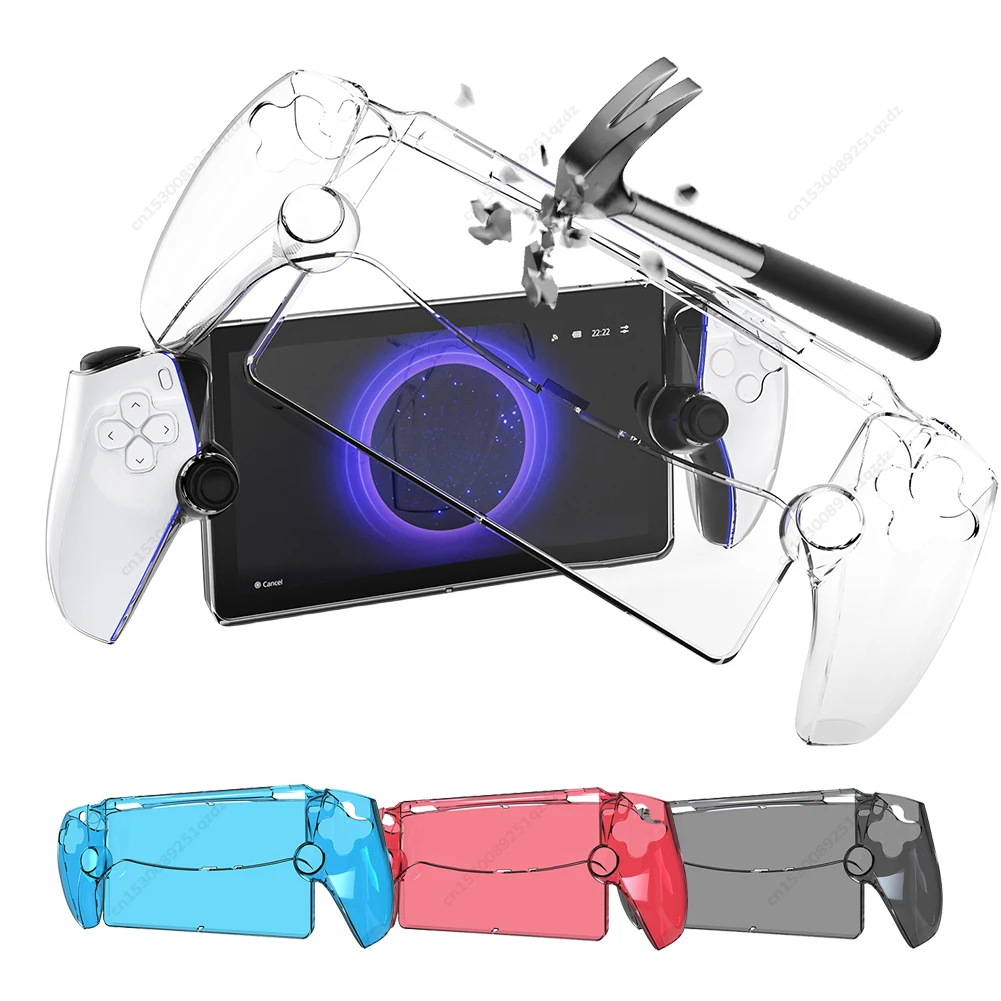 Clear Protective Case for PS5 Portal Console Hard Shell Skin Cover for Sony PlayStation 5 Portal Replacement Decorative Housing