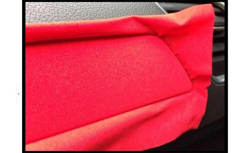 50*200cm calidad superior tela de gamuza de terciopelo vinilo revestimiento para coche pegatina negro rojo autoadhesivo película de tela de terciopelo para estilo de coche