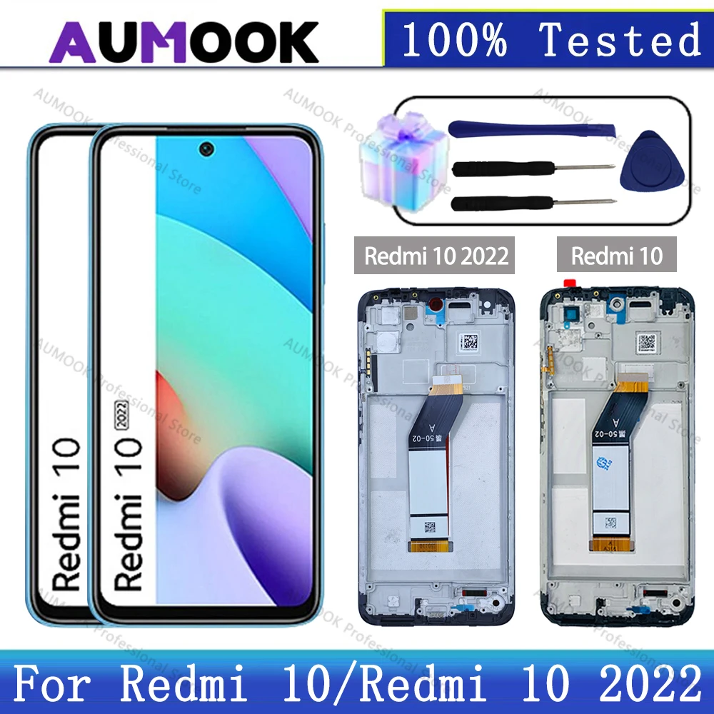 RongZy LCD Display per 6.5 Xiaomi Redmi 10 2022 21121119SG 22011119UY 21121119VL Schermo LCD Touch Screen Assemblea Sostituzione di Vetro RongZy LCD Display per 6.5 Xiaomi Redmi 10 2022 21121119SG 22011119UY 21121119VL Schermo LCD Touch Screen Assemblea Sostituzione di Vetro