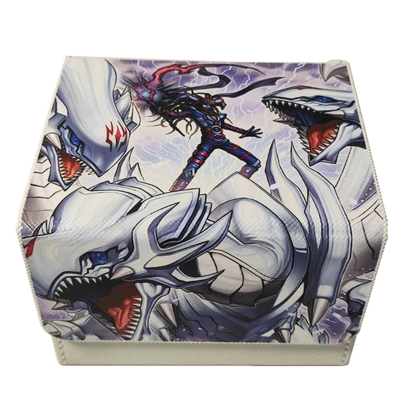 

Ю-Ги-О! Кожаный короб для карт Blue-Eyes Ultimate Dragon OPTCG, большой вместимости, утолщенный, для хранения коллекционных аниме-карт