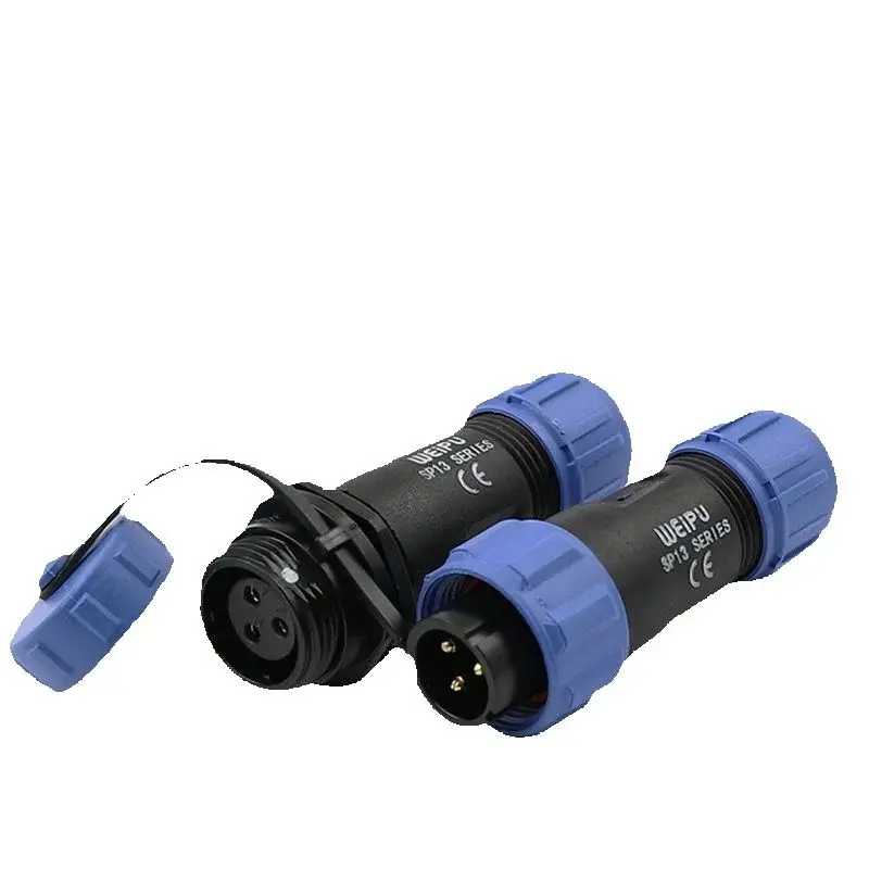 2PCS Butt aviation plug sp13-2-3-4-5-6-7-9-core waterproof butt socket male and female connector